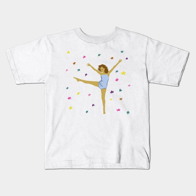 Dancing Under the Stars Kids T-Shirt by Manitarka